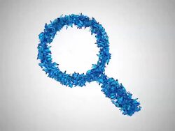 Search Symbol made by Blue Butterflies - Alpha Stock Footage