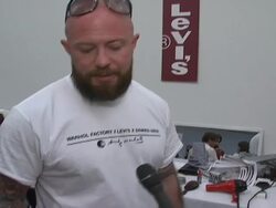 Warhol Factory X Levi's X Damien Hirst Fashion Show Stock Footage