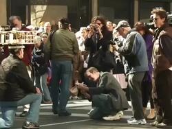 NYC's Annual Easter Bonnet Parade Stock Footage