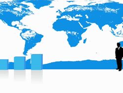 Bargraph man Stock Footage