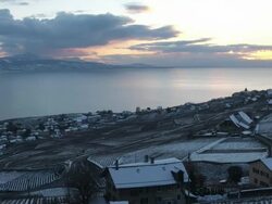 Sunset Lac Leman Stock Footage