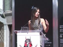 SPEECH - Sandra Bullock on her career and how bles Stock Footage