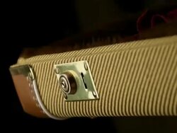 Opening the Guitar Case Stock Footage