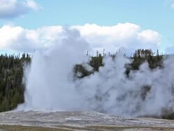 Old Faithful geyser Stock Footage