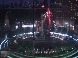 Atmosphere: Columbus Circle at the Global Launch Of The Montblanc John Lennon Edition Stock Footage