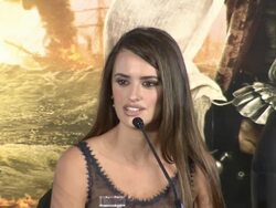 INTERVIEW Penelope Cruz on being pregnant, action, Rob Marshall and more at the Pirates of the Caribbean - On Stranger Tides Press Conference at London England. (Footage by WireImage Video/GettyImages) Stock Footage