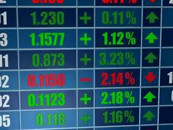 Trading Board, Stock Market, Ticker Stock Footage