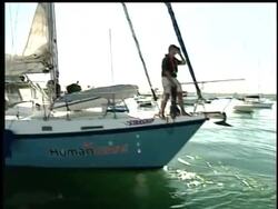 A blind American couple arrived in Australia Friday after crossing the Tasman Sea.  The sailors began their journey October 11, 2004 from San Francisco. News Clip