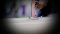 HD.Skateboarding fingers. Stock Footage