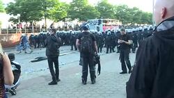 Anti G20 protest in Hamburg News Clip