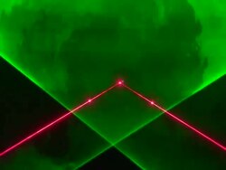 Stage colored laser lights Stock Footage