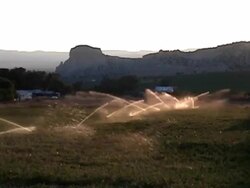 Heartland Farm Sprinklers Stock Footage