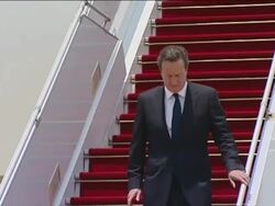 David Cameron Arrives in Burma News Clip