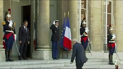 CLEAN: Tunisian PM welcomed by Sarkozy News Clip