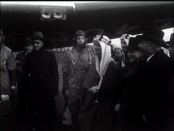 ARAB DELEGATES MEET RAF - News Clip