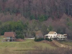 MS AERIAL View of Row houses / North Carolina, United States Stock Footage