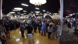 Wide Angle Of Entire Donald Trump Speech Showing Audience And Crowd Interactions And Reactions Pt.21 Stock Footage