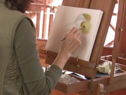 Oil Painting Stock Footage
