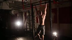 Man at the gym Stock Footage