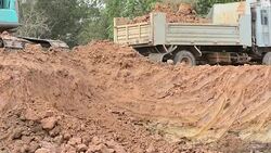 Excavator Stock Footage
