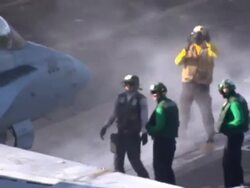 On board the USS Eisenhower News Clip