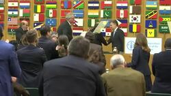 CLEAN : Colombia's President Santos speaks at the FAO in Rome News Clip