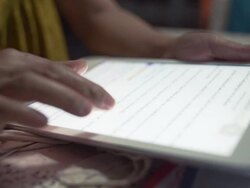 Tablet User Lifestyle Stock Footage