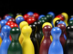 rotating wooden figures Stock Footage