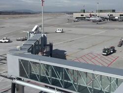 At the airport Stock Footage