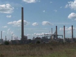 Chemical plant (industrial background) Stock Footage
