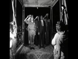 SYND 29 8 67 JORDAN'S KING HUSSEIN ARRIVES IN SUDAN FOR ARAB LEADERS' MEETING News Clip