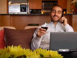 Nabil's Social Networking Stock Footage