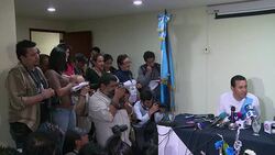 CLEAN : Comedian leads vote in corruption weary Guatemala News Clip