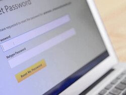 Reset password screen Stock Footage