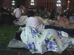 First AP cover of earthquake evacuations News Clip