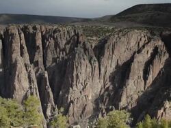 HD video cliffs Black Canyon of the Gunnison NP Colorado Stock Footage