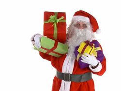 Santa With Presents Stock Footage