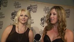 INTERVIEW - Kristen Kuiper and Skye Claire talk about their favorite Bonnie Rose cocktail and how they came up with the name Whiskey Rose at Bonnie Rose, A new Tennessee White Whiskey Launches in Nashville Stock Footage