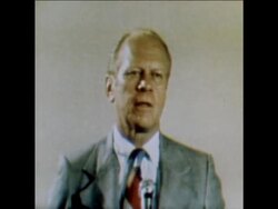SYND 5 8 74 GERALD FORD SPEAKS ON IMPEACHMENT News Clip