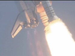 Space Shuttle Atlantis launches on mission STS-132 Stock Footage