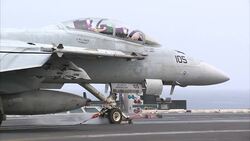 F/A-18F Super Hornet take off from USS Carl Vinson News Clip