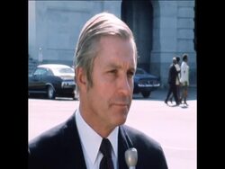 SYND 12-9-73 SENATORS BEING INTERVIEWED ABOUT THE SITUATION IN CHILE News Clip