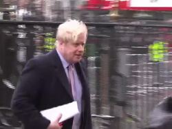 Nelson Mandela Memorial Service Boris Johnson Arrival News Clip