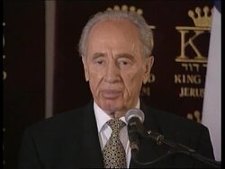 Swedish PM Persson, Peres + Solana on peace process. Instructional Video