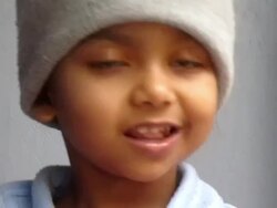 Toddler enjoying snacks Stock Footage