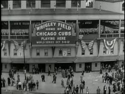 Spectators crowd into Wrigley Field in Chicago for the 1932 World Series. News Clip