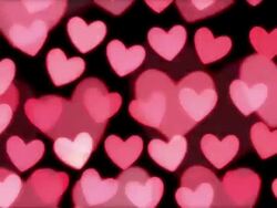 Defocused heart shaped candle lights. Stock Footage