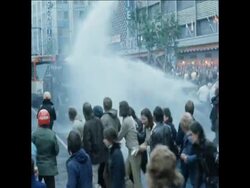 SYND 01/06/74 PUBLIC TRANSPORT DEMONSTRATIONS CONTINUE News Clip