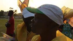 CLEAN : Supporters celebration Congo president election win News Clip