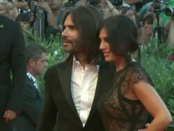 Khaled Mouzanar, Nadine Labaki at The Reluctant Fundamentalist Premiere: Opening Ceremony: 69th Venice Film Festival at Sala Grande on August 29, 2012 in Venice, Italy (Footage by WireImage Video/Getty Images) Stock Footage